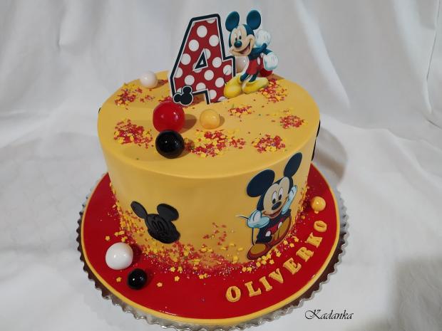 Mickey Mouse, Myšiak Mickey, Miki Maus, torta, Rozprávkové torty, Kadanka, 2