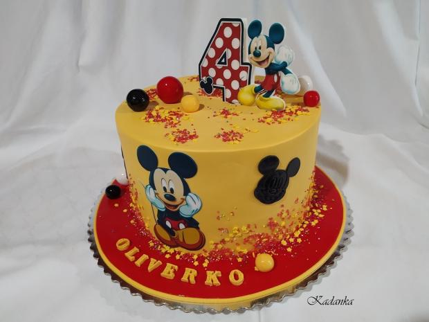 Mickey Mouse, Myšiak Mickey, Miki Maus, torta, Rozprávkové torty, Kadanka, 3