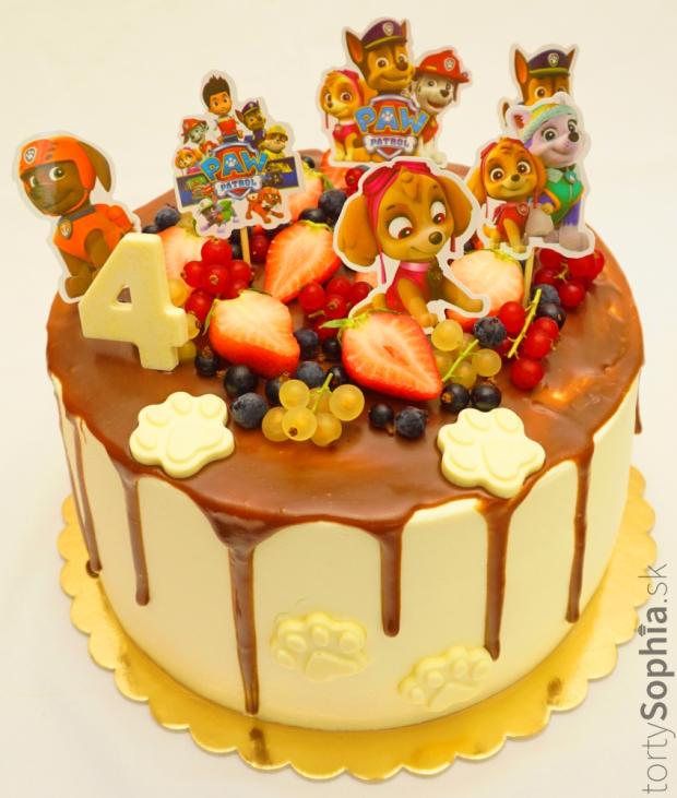 Paw patrol, torta, Rozprávkové torty, tortysophia.sk, 1