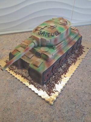 tank, torta, Torty autíčka, vláčiky, Obertová Mária, 1