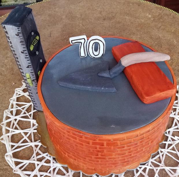 Pre murára na 70, torta, Narodeninové torty, mariduka, 1