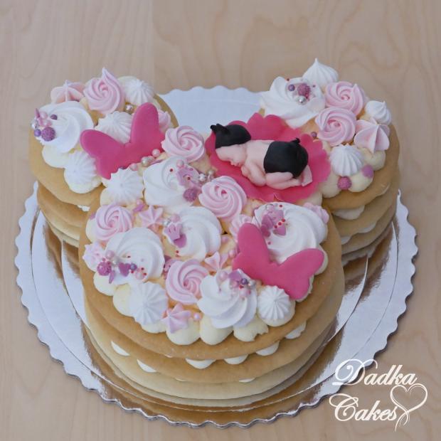 krstinová torta na štýl minnie mouse, torta, Torty na krstiny, DadkaCakes, 1