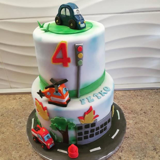 4, torta, Torty autíčka, vláčiky, Obertová Mária, 1