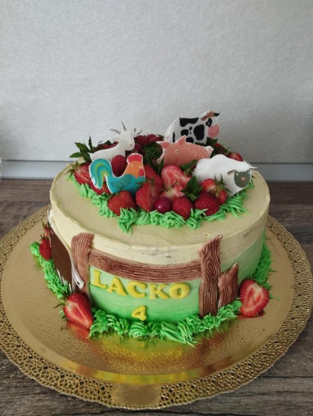 Tortička so zvieratkami z jedlého papiera , torta, Torty so zvieratkami, Bejč, 1