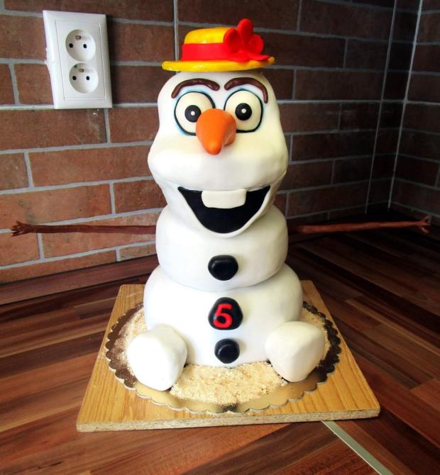 Olaf, torta, Rozprávkové torty, Dortovy raj, 1