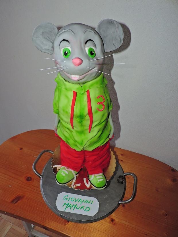 myšiak, torta, Torty so zvieratkami, Obertová Mária, 1