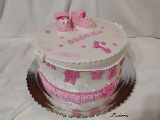 Na krstiny pre Grétku , na želanie, torta, Torty na krstiny, Kadanka, 3