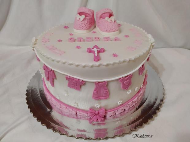 Na krstiny pre Grétku , na želanie, torta, Torty na krstiny, Kadanka, 1
