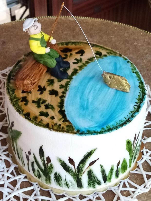 Torta pre rybára, torta, Narodeninové torty, mariduka, 1