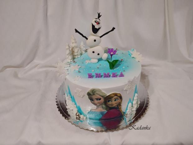 Ľadové kráľovstvo - Frozen, torta, Rozprávkové torty, Kadanka, 1