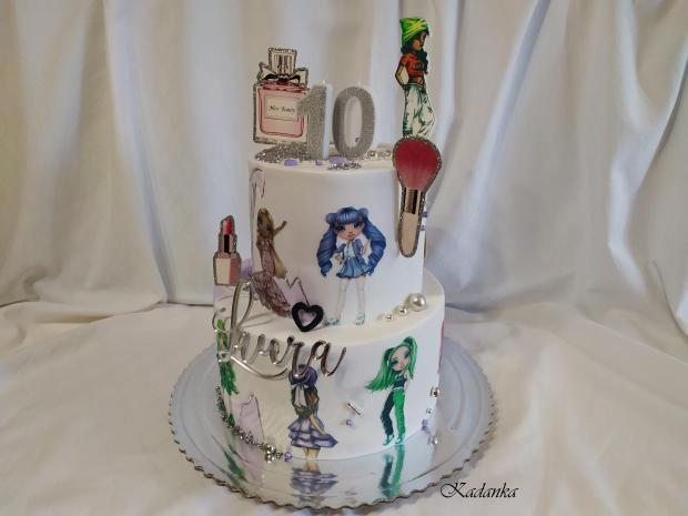 Tortička pre slečnu, ktorá má rada módu a  tanec , torta, Torty pre dievčatá, Kadanka, 4