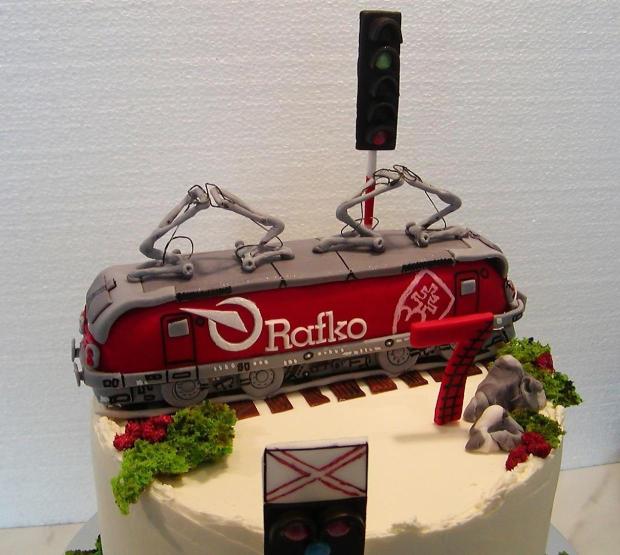Narodeninová s lokomotívou, torta, Torty autíčka, vláčiky, babina 555, 2