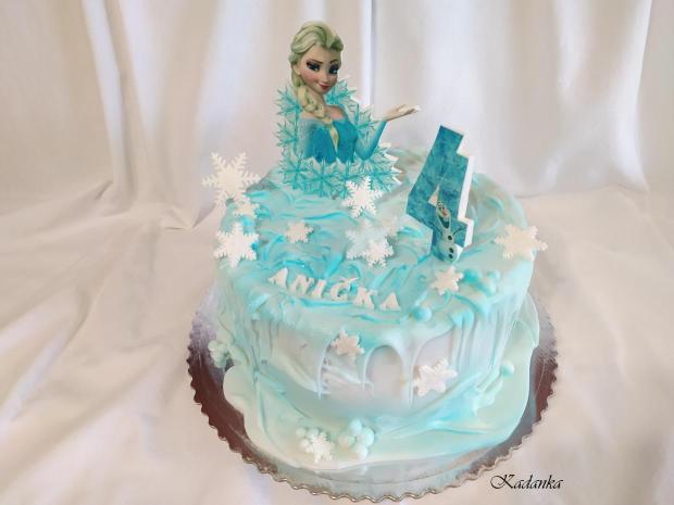 Frozen - Ľadové kráľovstvo, torta, Rozprávkové torty, Kadanka, 3