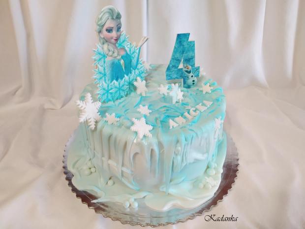 Frozen - Ľadové kráľovstvo, torta, Rozprávkové torty, Kadanka, 2