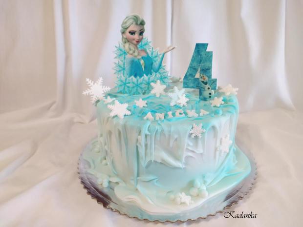 Frozen - Ľadové kráľovstvo, torta, Rozprávkové torty, Kadanka, 1