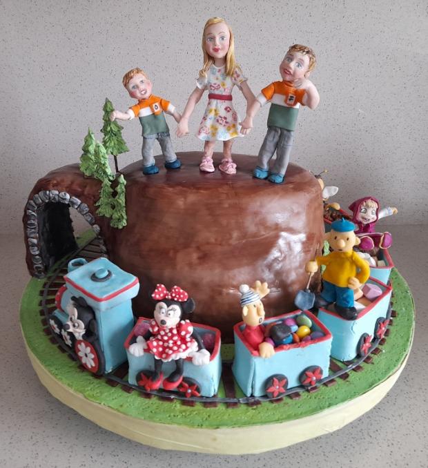 rozprávkový vláčik pre vnúčatká, torta, Torty autíčka, vláčiky, mariaJ, 1