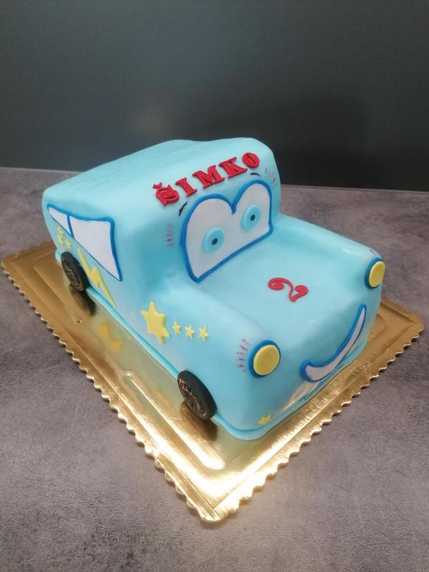 Autíčko , torta, Torty autíčka, vláčiky, lusy4, 1