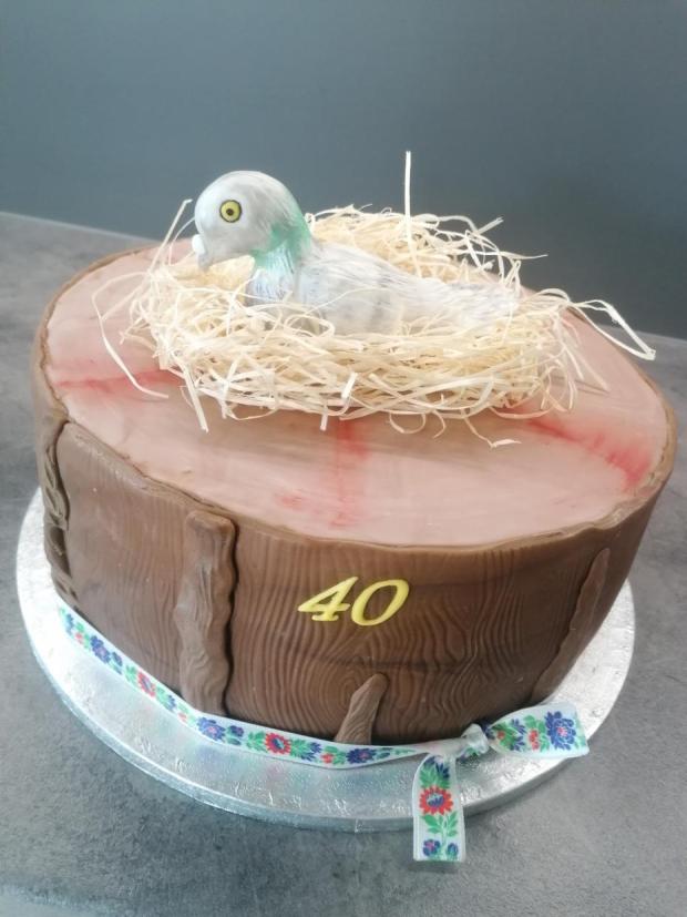 S holúbkom , torta, Narodeninové torty, lusy4, 1