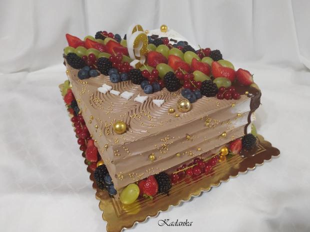 Drip tortička na dvojoslavu s Enchanted Cream a ovocím , torta, Drip torty, Kadanka, 3