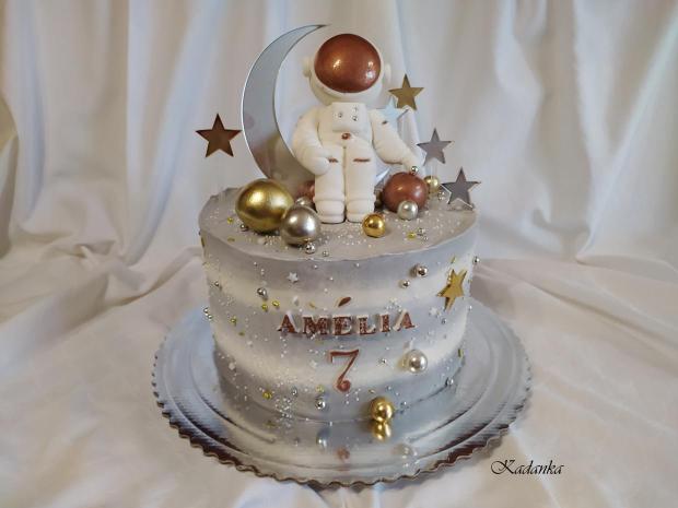 Vesmír s astronautom , torta, Ostané torty pre deti, Kadanka, 1