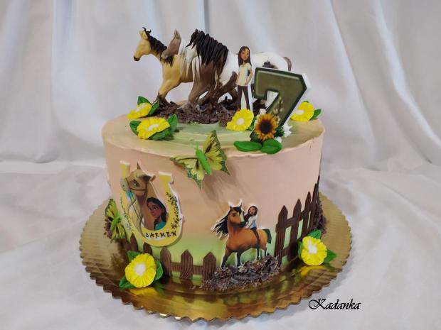 Krémová tortička Divoký Spirit, torta, Rozprávkové torty, Kadanka, 4