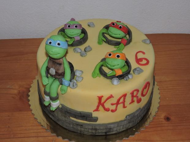 korytnačky, torta, Rozprávkové torty, Obertová Mária, 1