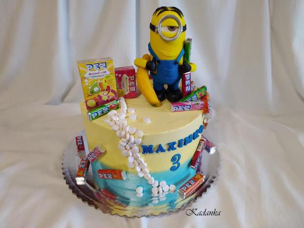 Mimoň? PEZ cukriky? Banánik? Krémová tortička pre milovníka PEZ , PEZ , PEZ , torta, Ostané torty pre deti, Kadanka, 2