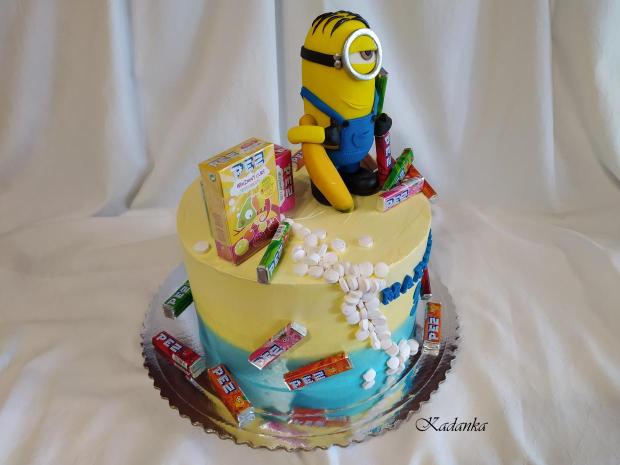 Mimoň? PEZ cukriky? Banánik? Krémová tortička pre milovníka PEZ , PEZ , PEZ , torta, Ostané torty pre deti, Kadanka, 3