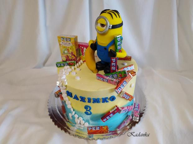Mimoň? PEZ cukriky? Banánik? Krémová tortička pre milovníka PEZ , PEZ , PEZ , torta, Ostané torty pre deti, Kadanka, 4