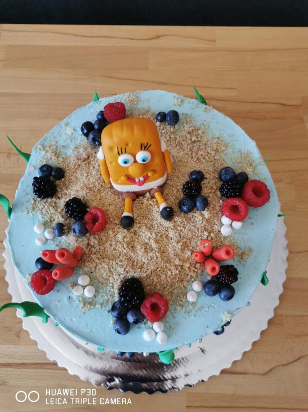 Torta spongebob , torta, Ostané torty pre deti, Kristínka Laššová Červeňanová, 1