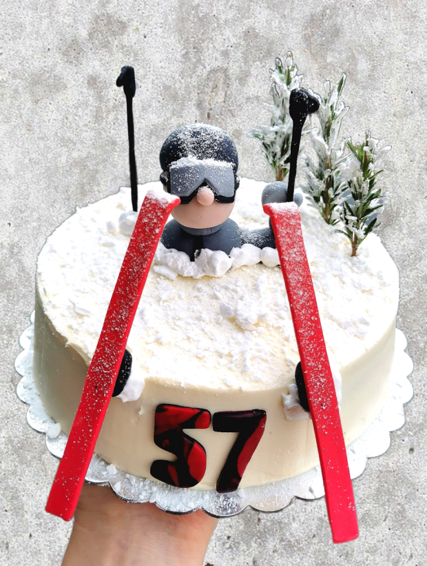 Lyžiar, torta, Športové torty, Katarína Záhorecová, 1