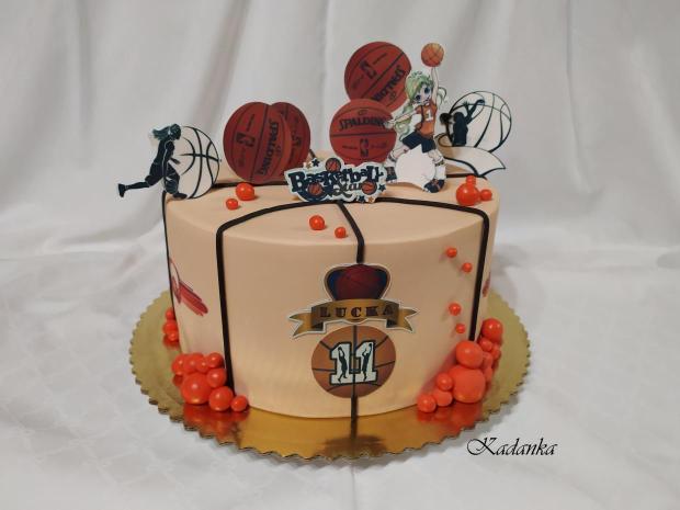 Tortička pre basketbalistku, torta, Športové torty, Kadanka, 1