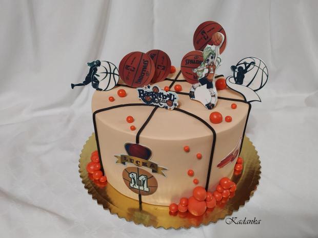 Tortička pre basketbalistku, torta, Športové torty, Kadanka, 3