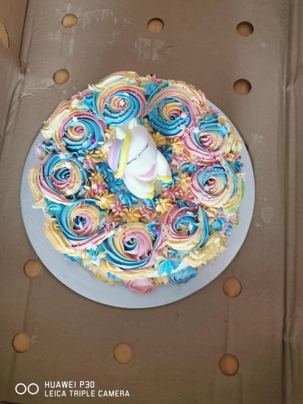 Farebná torta s jednorožcom , torta, Rozprávkové torty, Kristínka Laššová Červeňanová, 1