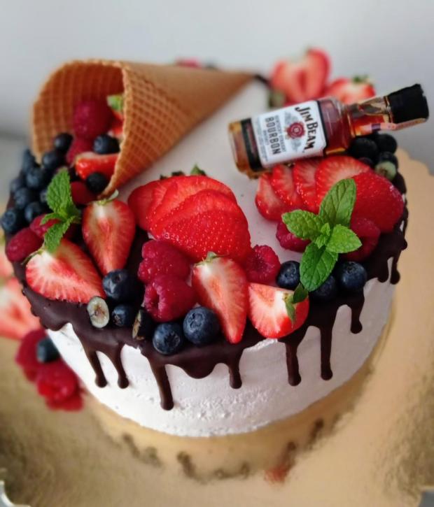 Ovocná pre pána , torta, Narodeninové torty, BakingWithLove, 1