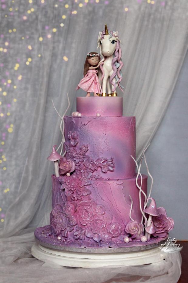 Dievčatko a jednorožec 2, torta, Torty pre dievčatá, Lorna, 1