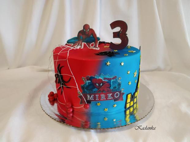 Spider-Man tortička pre malého Mirka, torta, Rozprávkové torty, Kadanka, 1