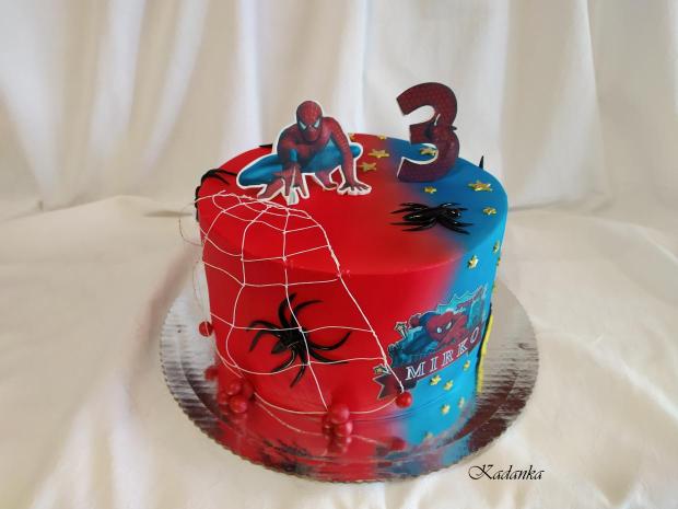 Spider-Man tortička pre malého Mirka, torta, Rozprávkové torty, Kadanka, 2