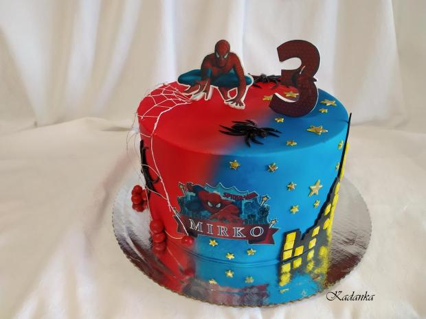 Spider-Man tortička pre malého Mirka, torta, Rozprávkové torty, Kadanka, 4