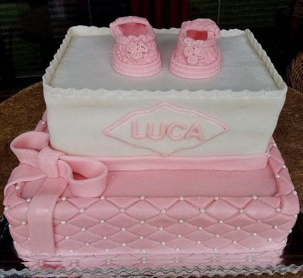 Krstinová s papučkami, torta, Torty na cirkevné sviatky, mariduka, 1
