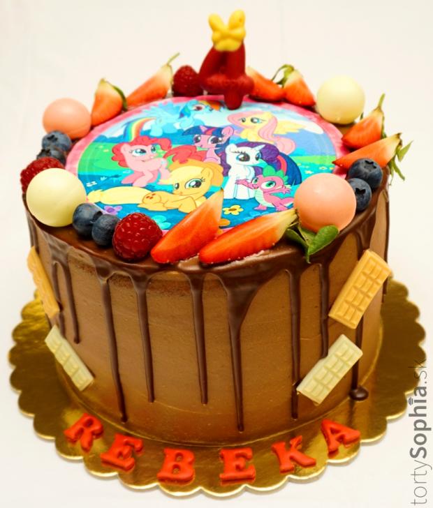Detská narodeninová drip torta, torta, Rozprávkové torty, tortysophia.sk, 1