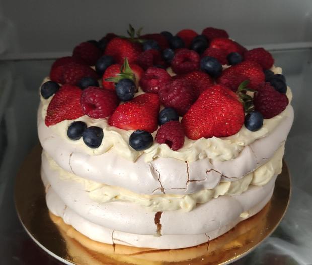 Pavlova torta, torta, Narodeninové torty, helenah, 1