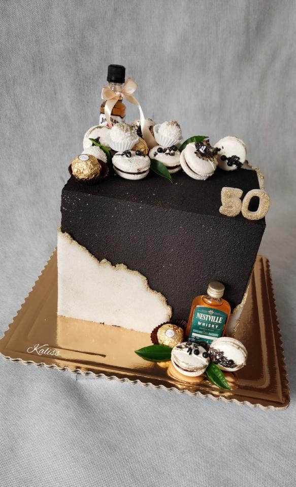 Pánska s cukrovým listom, torta, Narodeninové torty, katarina73, 1