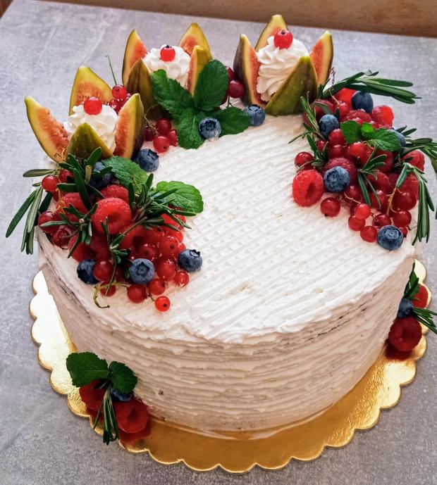 Tvarohová s ovocím , torta, Drip torty, BakingWithLove, 1
