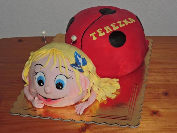 lienka, torta, Torty so zvieratkami, Obertová Mária, 1