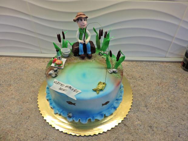 rybár, torta, Narodeninové torty, Obertová Mária, 1