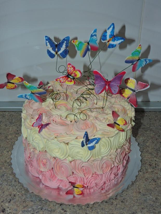 motýle, torta, Torty so zvieratkami, Obertová Mária, 1