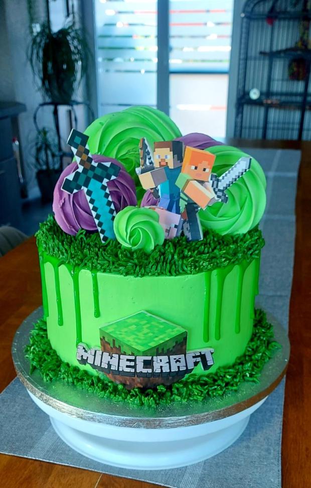 Minecraft torta , torta, Narodeninové torty, Sisenka, 1