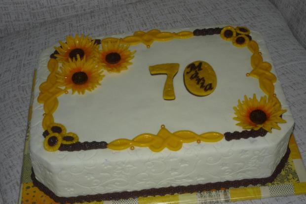 Mária  -- 70 --, torta, Narodeninové torty, Primilka, 1