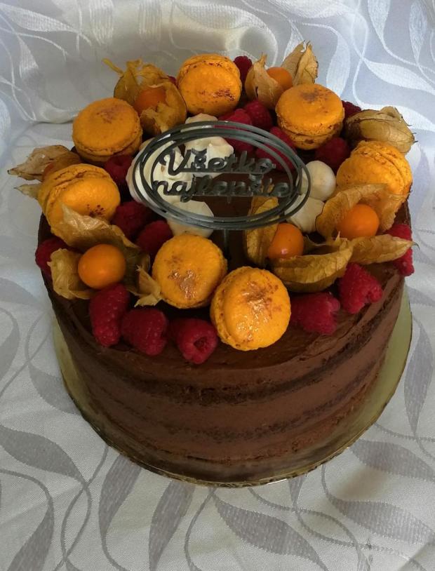 Naked cake k narodeninám , torta, Nahé torty, Mariolka, 2